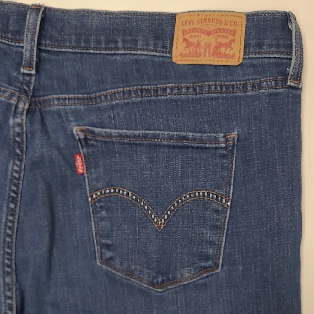 Levi's 415 Classic Boot Jeans High Waist Rise Dark Wash Embroidered Details Y2K - Picture 14 of 17
